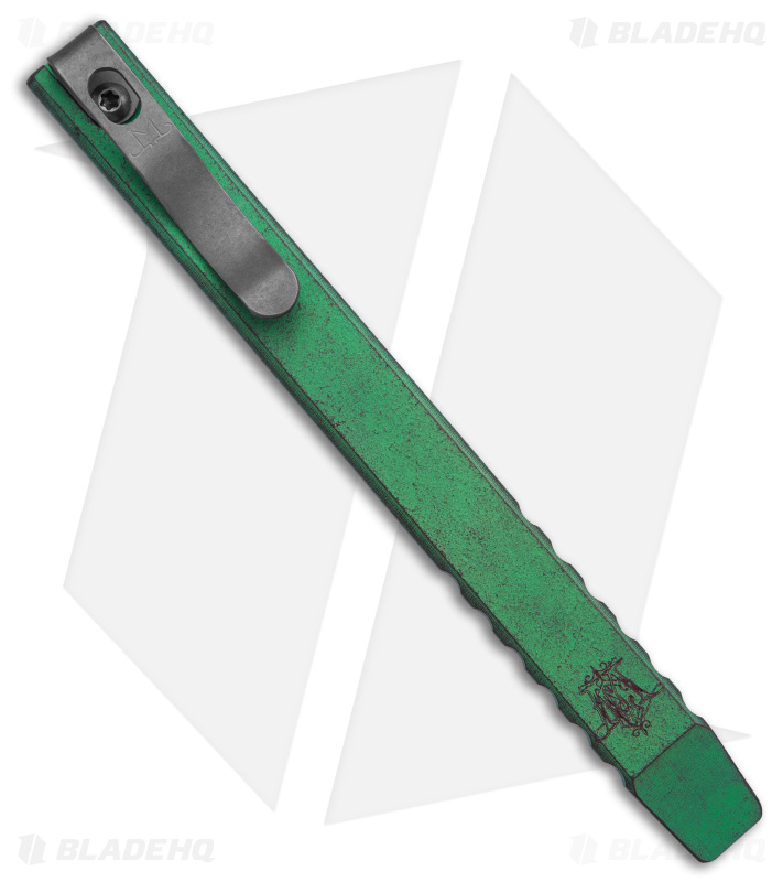 Maverick Customs 5.25" Slim Ti Pocket Pry Bar Tool - Milled Green