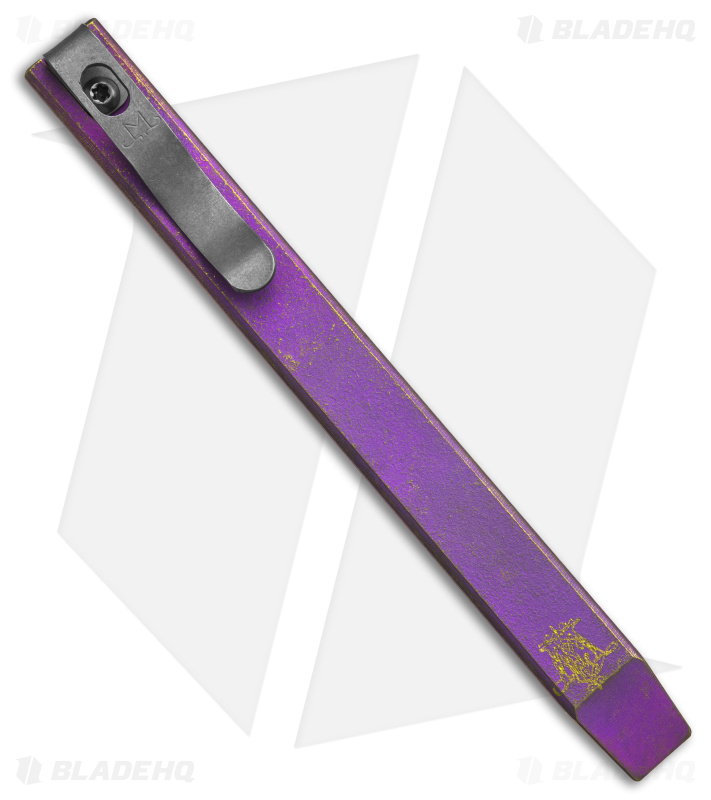 Maverick Customs 5.25" Slim Ti Pocket Pry Bar Tool - Purple