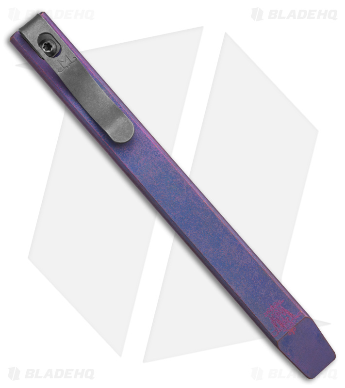 Maverick Customs 5.25" Slim Ti Pocket Pry Bar Tool - Blue/Purple
