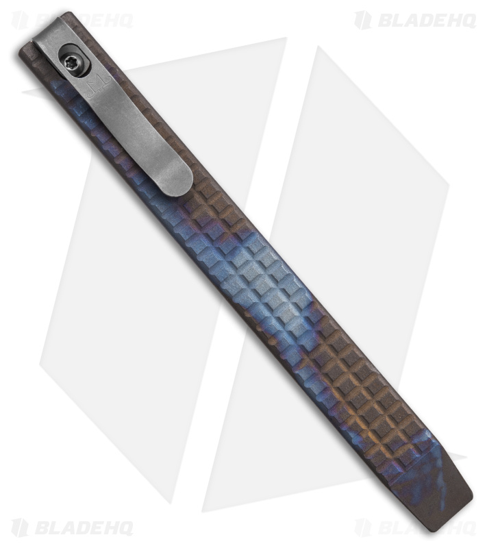 Maverick Customs 5.25" Slim Ti Pocket Pry Bar Tool - Smoke Flamed Frag