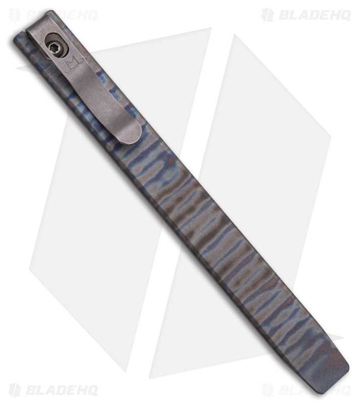 Maverick Customs 5.25" Slim Ti Pocket Pry Bar Tool - Flame Striped