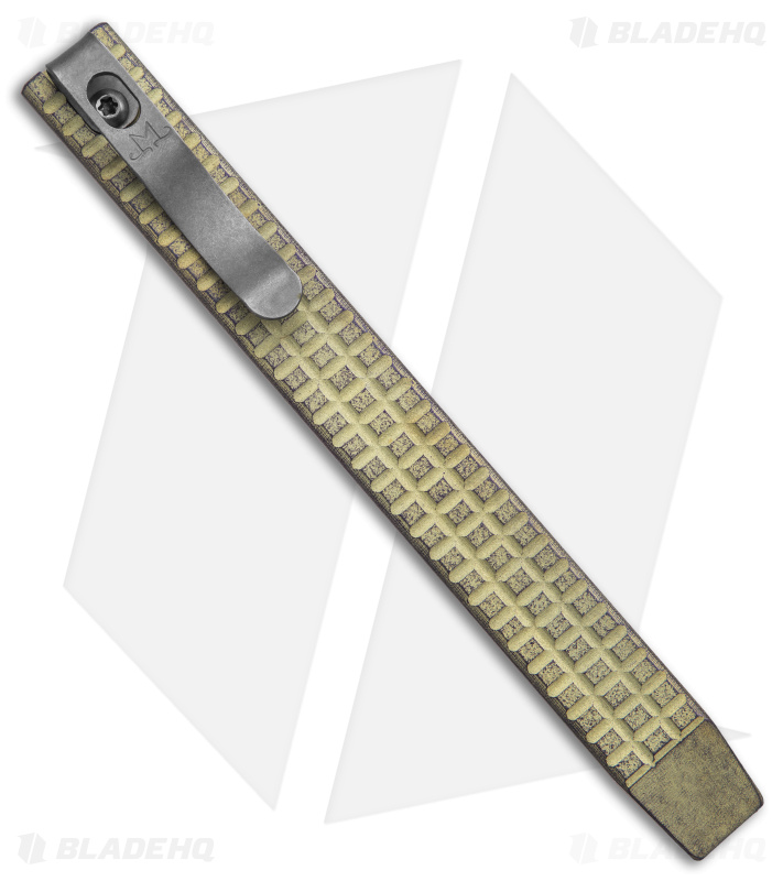 Maverick Customs 5.25" Slim Ti Pocket Pry Bar Tool - Yellow Frag