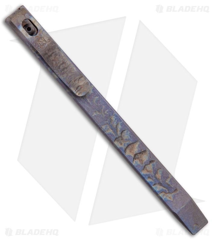 Maverick Customs 5" Slim Titanium Pocket Pry Bar Tool - Vulcan