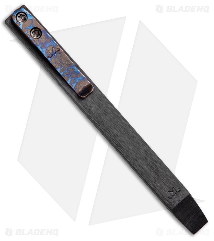 Maverick Customs 5" Zirconium Pocket Pry Bar Tool - Slim Black