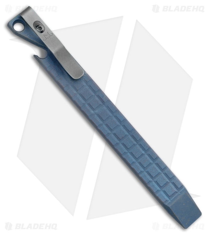 Maverick Customs 6" Titanium Pocket Pry Bar Tool - Frag Blue SW