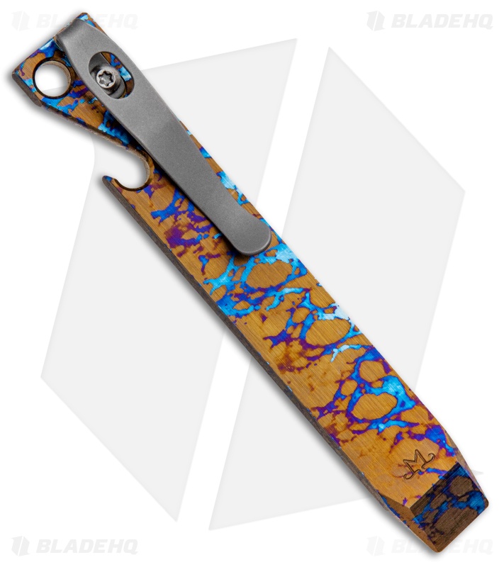Maverick Customs 4.25" Titanium Pocket Pry Bar Tool - Nebula