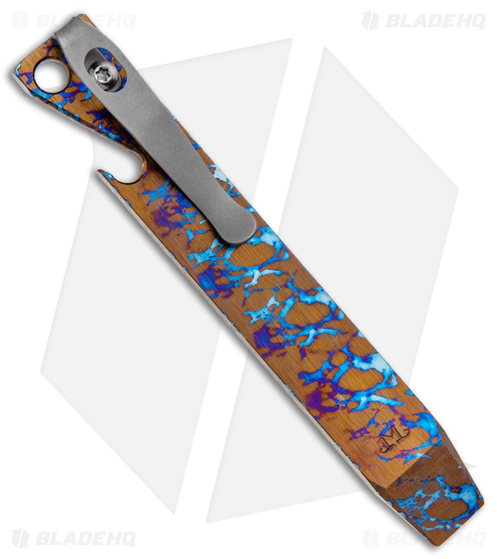 Maverick Customs 4.5" Titanium Pocket Pry Bar Tool - Nebula