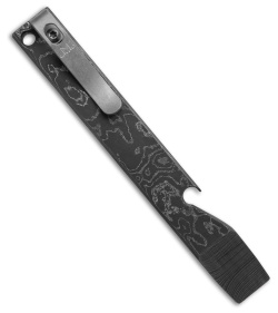 Maverick Customs 5" Damascus Pocket Pry Bar Tool Bottle Opener