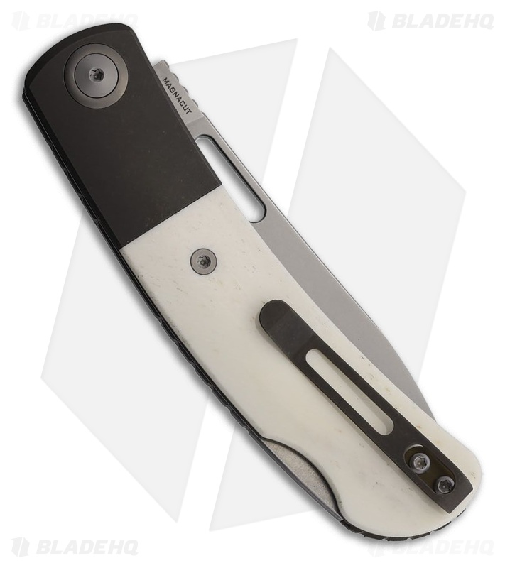 Maxace Knives Beetle 2 Lockback Knife White Bone BB