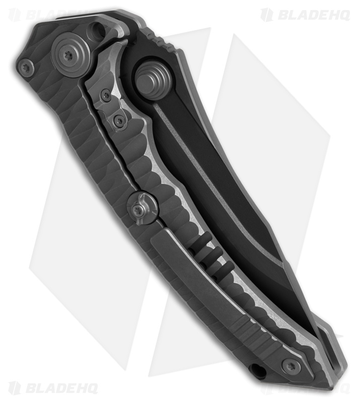 Maxace Knives Sandstorm Integral Frame Lock Knife Textured Titanium (4.4" DLC)