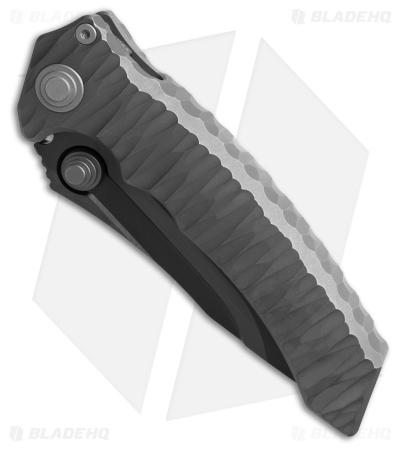 Maxace Knives Sandstorm Integral Frame Lock Knife Textured Titanium (4.4" DLC)
