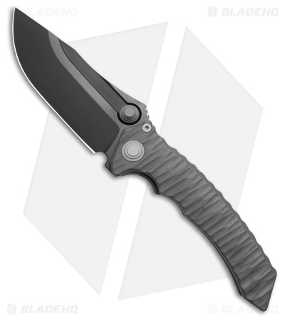 Maxace Knives Sandstorm Integral Frame Lock Knife Textured Titanium (4.4" DLC)