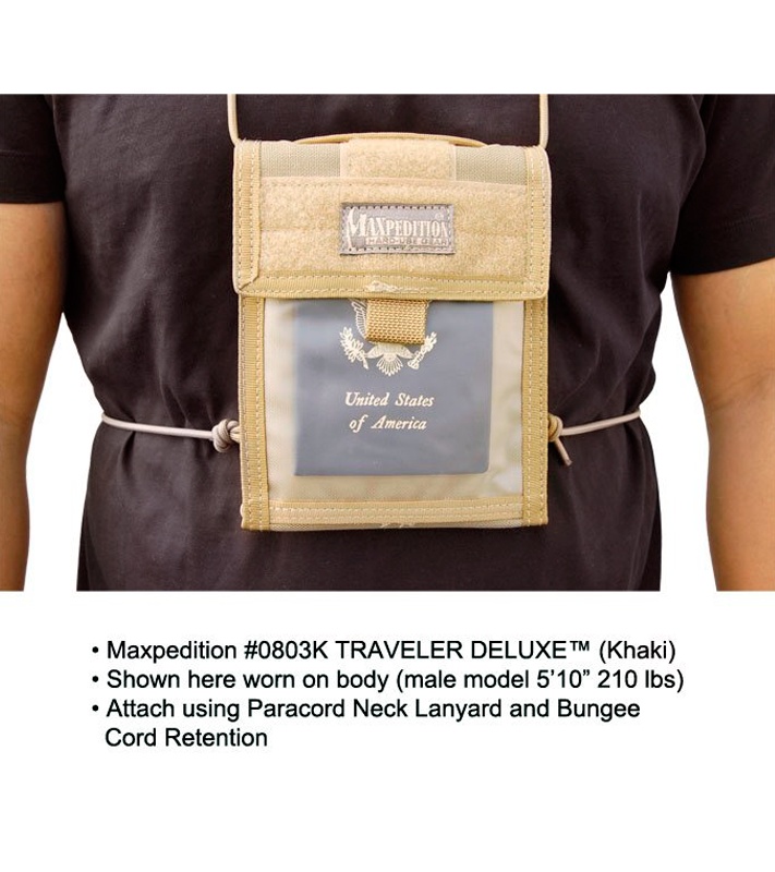 Maxpedition Traveler Deluxe Foliage Green Passport Holder Organizer 0803F
