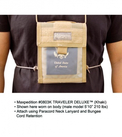 Maxpedition Traveler Deluxe Foliage Green Passport Holder Organizer 0803F