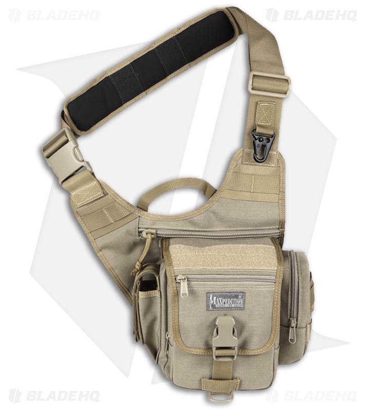 Maxpedition Fatboy SType Versipack Khaki Shoulder Sling Pack Bag 0408K