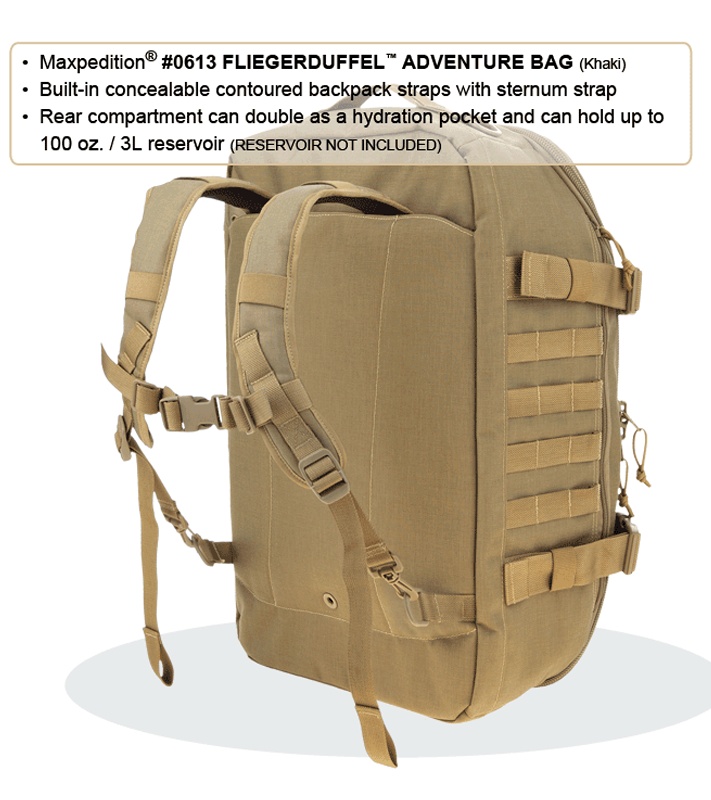Maxpedition Fliegerduffel Khaki Adventure Duffel Bag 0613K