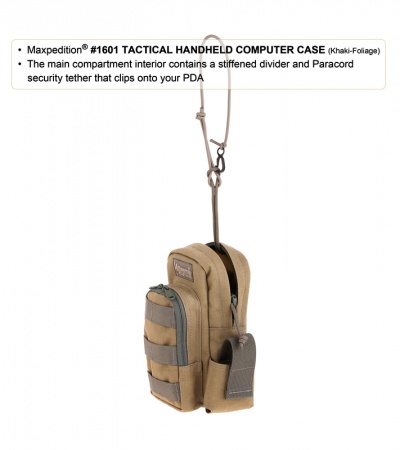Maxpedition Tactical Handheld Computer Case OD Green Bag Pouch 1601G