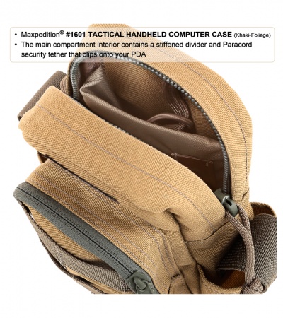 Maxpedition Tactical Handheld Computer Case OD Green Bag Pouch 1601G