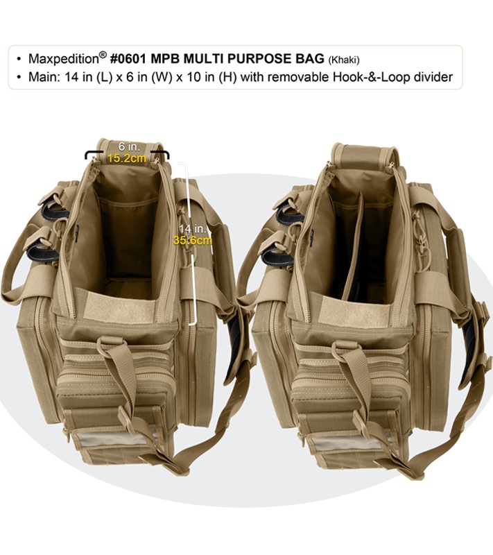 Maxpedition Multi Purpose Bag Black Tactical Shoulder Range For Reference Only