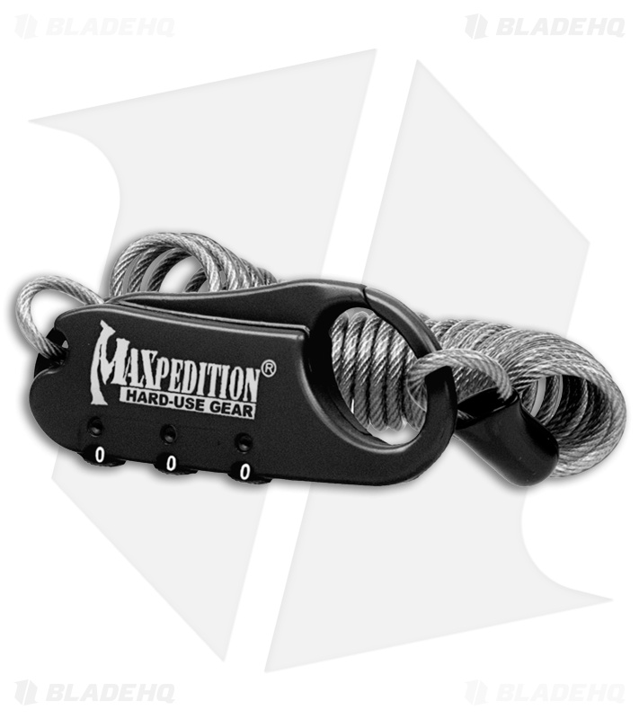Maxpedition 3-Dial Combination Steel Cable Lock 