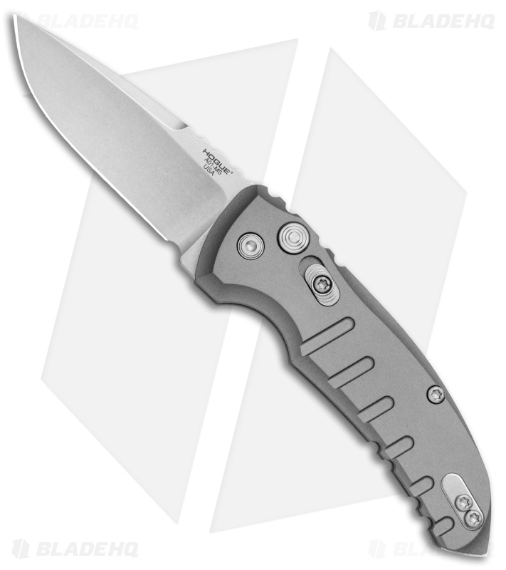Hogue Knives A01 Microswitch Automatic Knife Gray (2.6" Stonewash) 24112