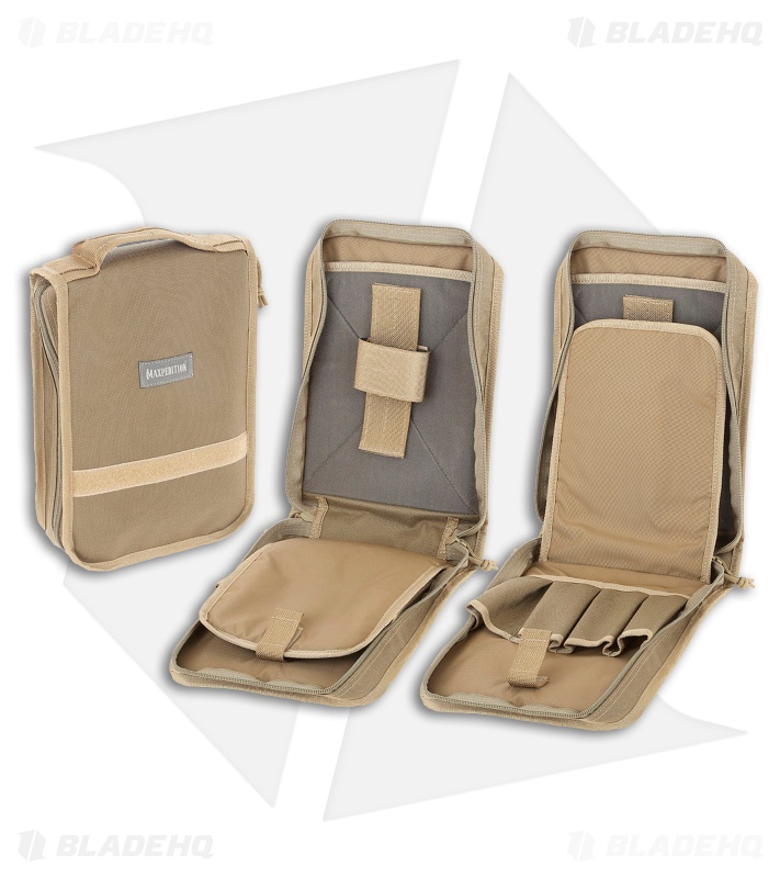 Maxpedition Ordnance Range Backpack w/ Dual Pistol Cases Khaki PT1491K