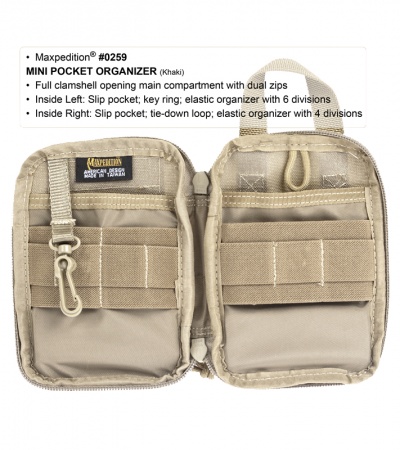 Maxpedition Mini Pocket Organizer OD Green Bag 0259G