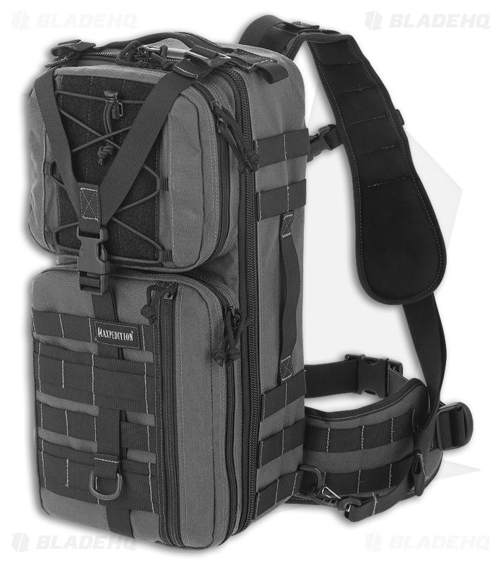 Maxpedition Gila Gearslinger Small Shoulder Sling Pack Ccw Bag Wolf Gray Pt1061w Maxpedition Gila Gearslinger Small Shoulder Sling Pack Ccw Bag Wolf Gray Pt1061w