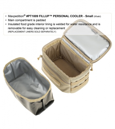 Maxpedition FillUp Personal Cooler Small Black PT1009B