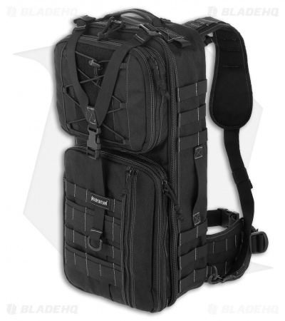 LOC_61 Maxpedition Pecos Gearslinger Backpack Large Black Tactical Bag PT1062B 