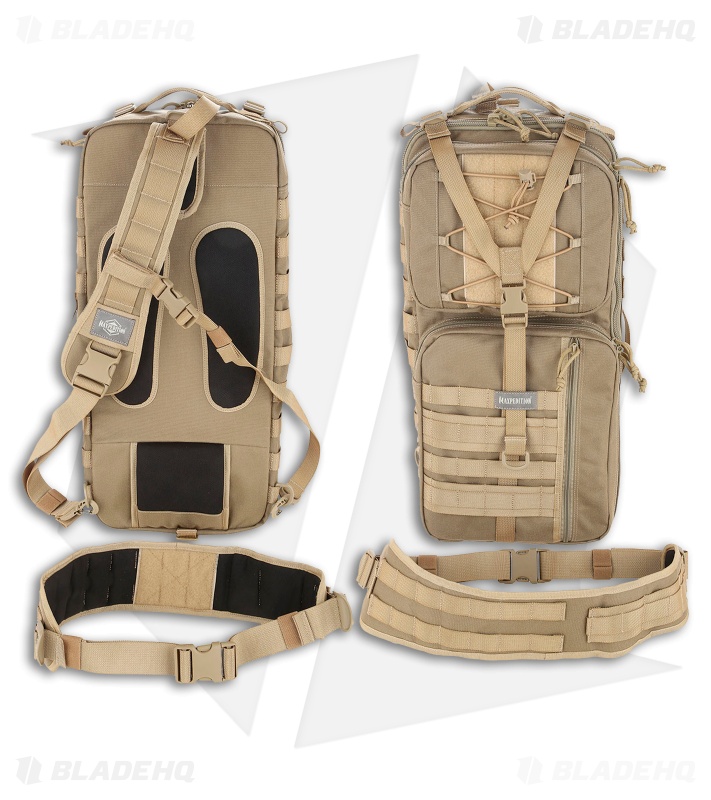 Maxpedition Pecos Gearslinger Large Shoulder Sling Pack CCW Bag Black PT1062B