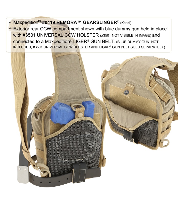 Maxpedition Remora Gearslinger Black Utility Bag - Blade HQ