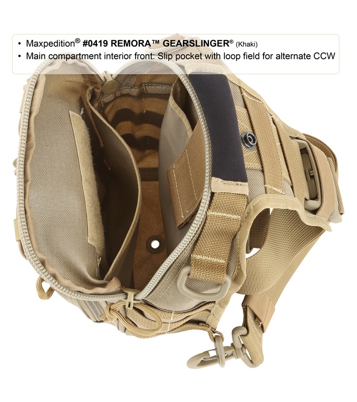 Maxpedition Remora Gearslinger Black Utility Bag - Blade HQ