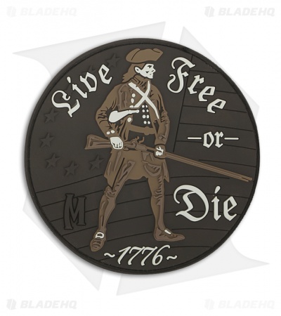Maxpedition Live Free Or Die PVC Patch (Arid) LFODA