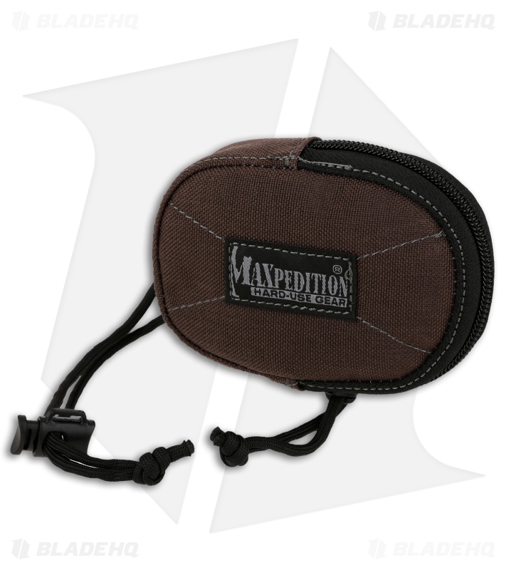 Maxpedition Coin Purse Zippered Pouch Dark Brown PT1190BR