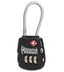 Maxpedition Tactical Luggage Lock 3-Dial TSA Lock - Blade HQ