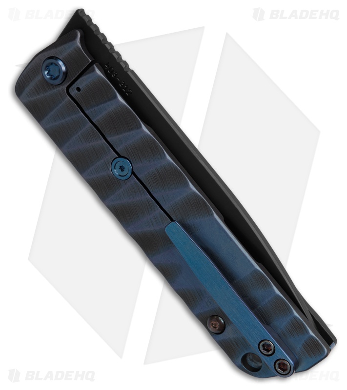 Medford Knife The Antik Knife Blue Titanium Tumbled