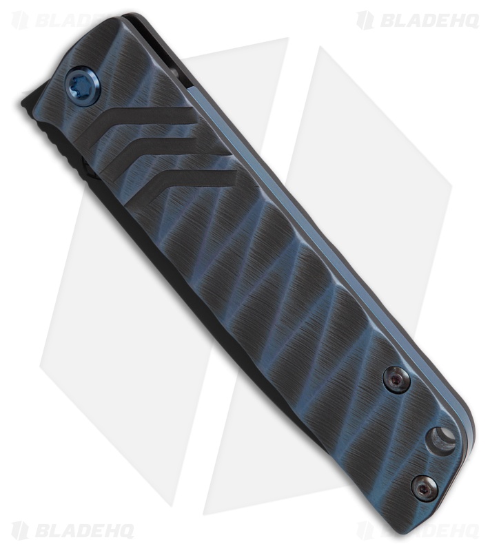 Medford Knife The Antik Knife Blue Titanium Tumbled