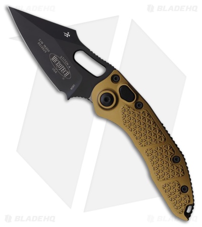 Microtech Stitch Automatic Knife Tan Aluminum (3.75" Black)