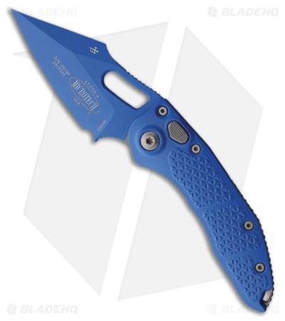 Microtech Stitch Automatic Knife Blue Al Cerakote Blue