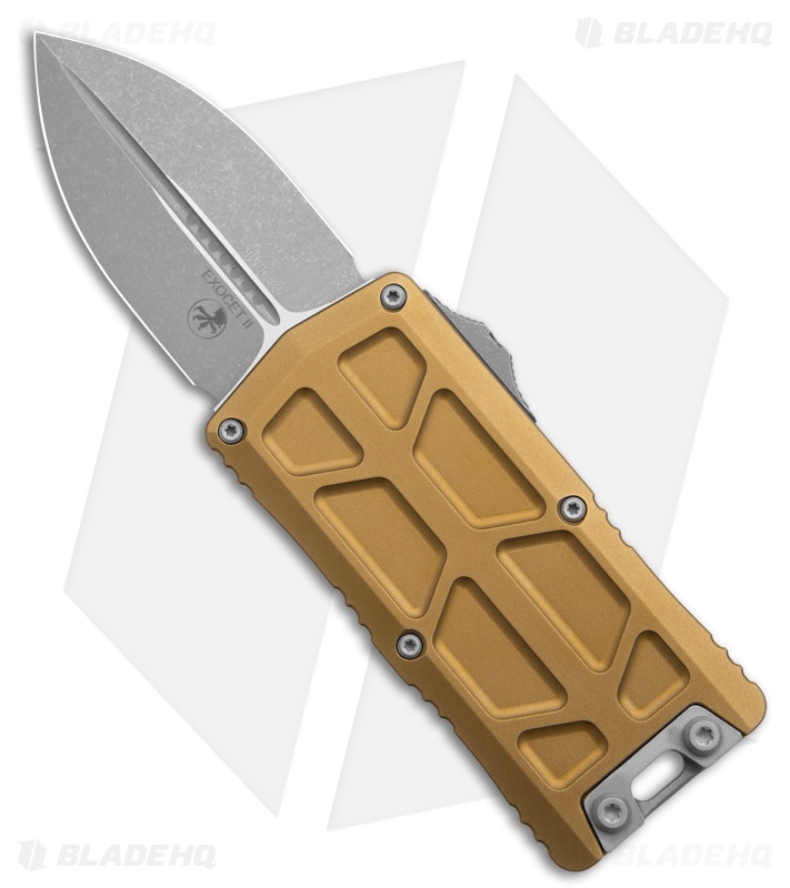 Microtech Exocet II Dagger OTF Automatic Tan Knife (2.34" Apocalyptic)
