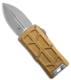 Microtech Exocet II Dagger OTF Automatic Tan Knife (2.34" Apocalyptic)