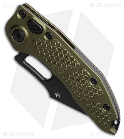Microtech Stitch Automatic Knife OD Green Aluminum (3.75" Black Serr)