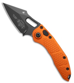 Microtech Stitch Automatic Knife Orange Tangerine Aluminum (3.75" Black)