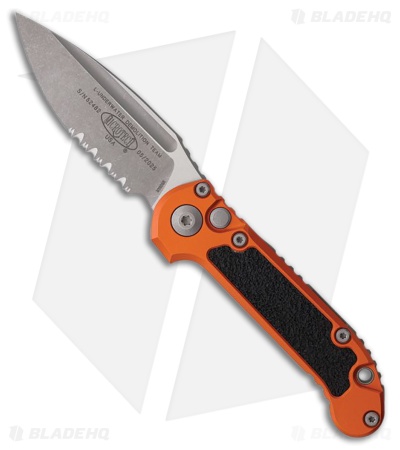 Microtech LUDT Gen III S/E Automatic Knife Orange Aluminum (3.5" Apoc Serr)