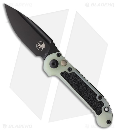 Microtech LUDT Gen III Signature Series S/E Auto Knife Jade G-10 (3.5" Black)