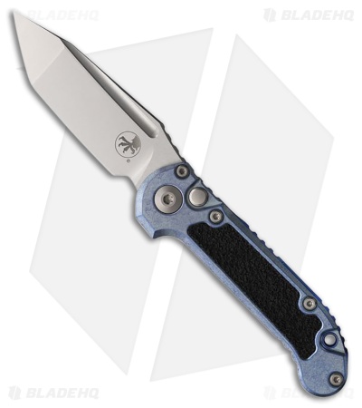 Microtech LUDT T/E Marfione Select Auto Knife Ice Blue Ti/Inlay (3.5" SW)