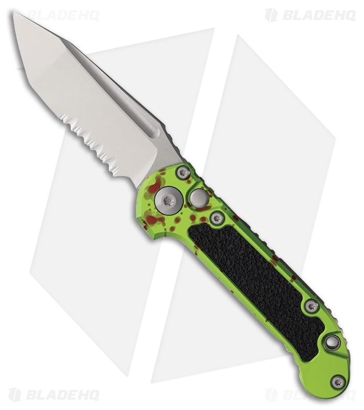 Microtech LUDT Gen III T/E  Automatic Knife Zombie Aluminum (3.5" SW Serr)