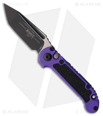 Microtech LUDT Gen III T/E Automatic Knife Purple Aluminum (3.5" Two-Tone)