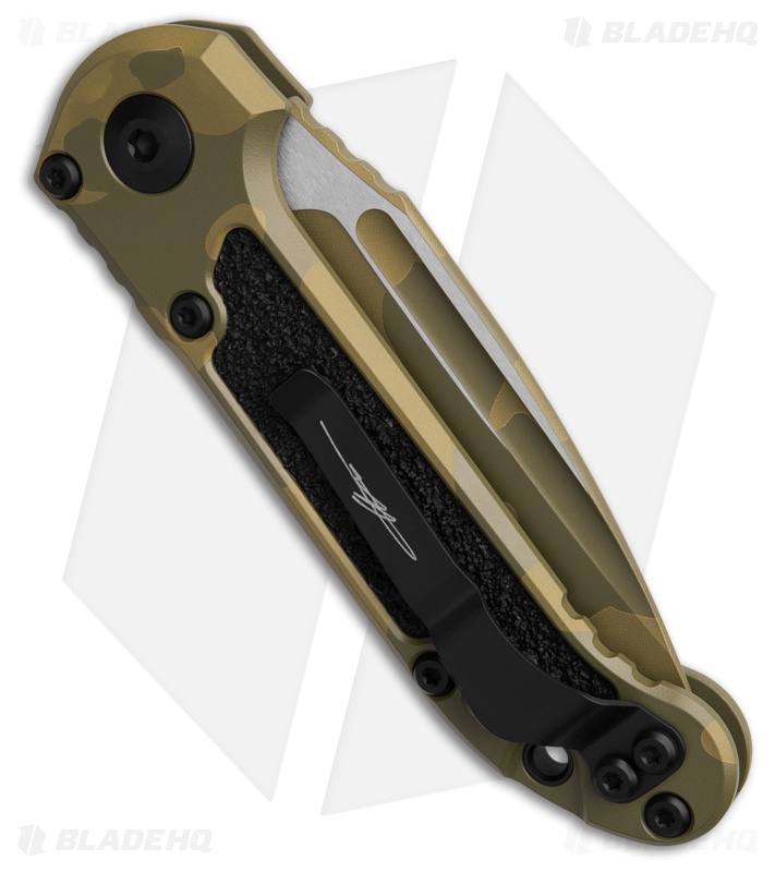 Microtech LUDT Gen III S/E Automatic Knife Bazooka Camo Al + 3M (3.5" Camo Serr)